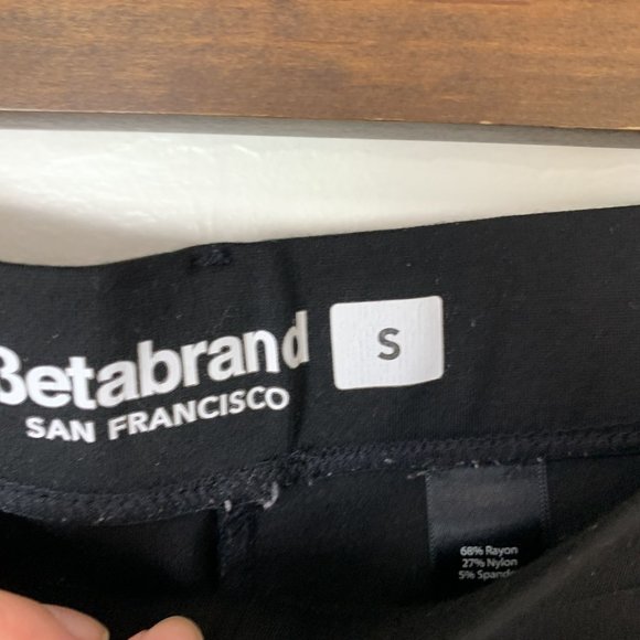 Betabrand black yoga dress pant straight leg S - Picture 4 of 6